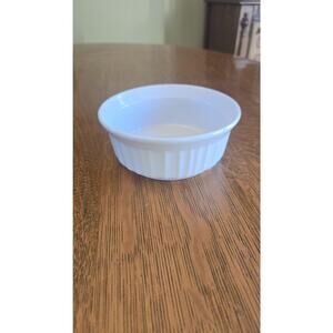 CorningWare French White Ramekin 16 Oz Round Stoneware Baking Dish Oven Safe